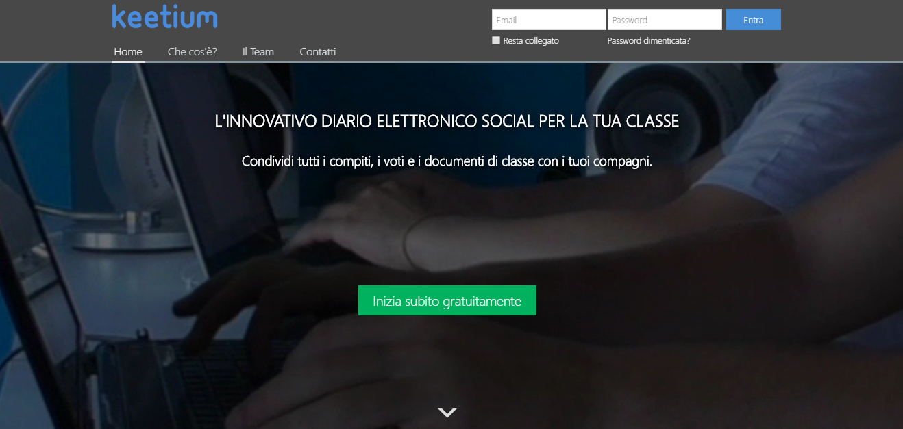 Screenshot della piattaforma Keetium Keetium - Diario Elettronico